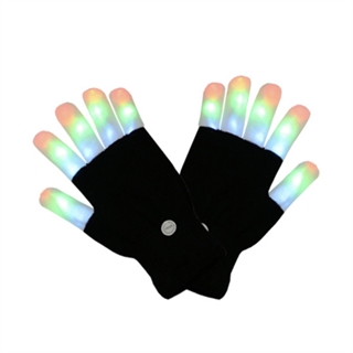 LED handsker med multifarvet fingerlys til børn